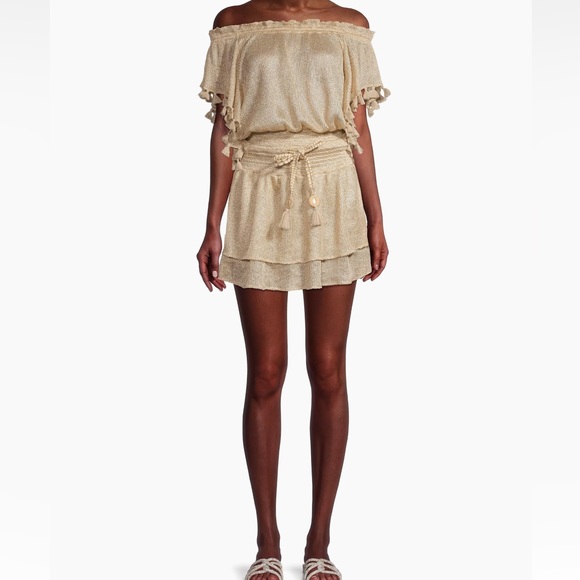 Ramy Brook Marshall Metallic-Knit Minidress Size Large NWT - Picture 2 of 6